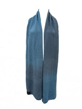 Merino trefill | scarf, silver blue • grey ombre