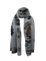 Merino trefill | scarf, ljósgrár| light grey