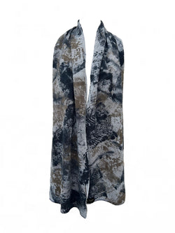 Merino trefill | scarf, ljósgrár| light grey