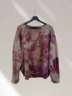 LENA - taupe • rouge/fuchsia swirl