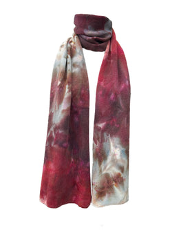 Merino trefill | scarf, terra rossa
