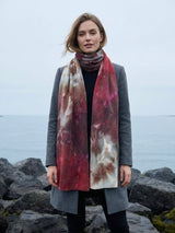 Merino trefill | scarf, terra rossa