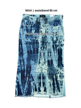 Recycled denim skirt, Indigo Mirage
